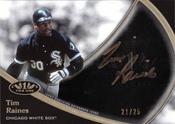 2020 Topps Tier One - Tier One Talent Autographs Bronze Ink #T1TA-TRA Tim Raines Front