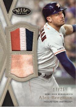 2020 Topps Tier One - Tier One Relics Dual Patch #T1DR-ABR Alex Bregman Front