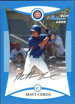 2008 Bowman Draft Picks & Prospects - Prospects Blue #BDPP63 Matt Cerda Front