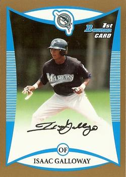 2008 Bowman Draft Picks & Prospects - Prospects Gold #BDPP36 Isaac Galloway Front