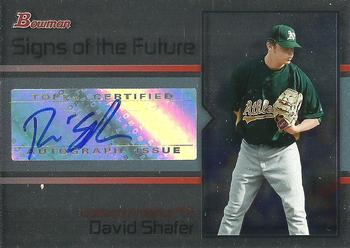 2008 Bowman Draft Picks & Prospects - Signs of the Future #SOF-DS David Shafer Front