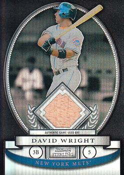 2008 Bowman Sterling - Black Refractors #BS-DW David Wright Front