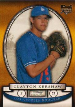 2008 Bowman Sterling - Gold Refractors #BS-CKa Clayton Kershaw Front