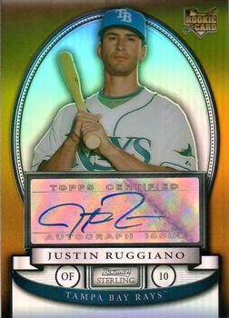 2008 Bowman Sterling - Gold Refractors #BS-JMR Justin Ruggiano Front