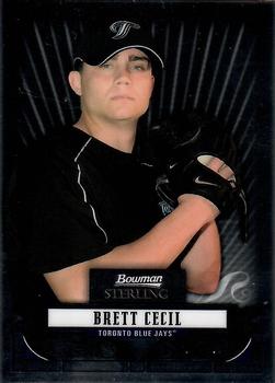 2008 Bowman Sterling - Prospects #BSP-BC Brett Cecil Front