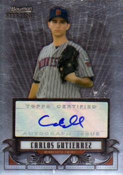 2008 Bowman Sterling - Prospects #BSP-CGU Carlos Gutierrez Front