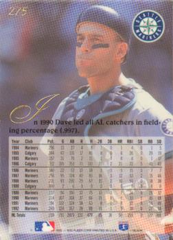 1993 Flair #275 Dave Valle Back