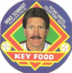 1988 Key Food Iced Tea Discs #16 Mike Schmidt Front