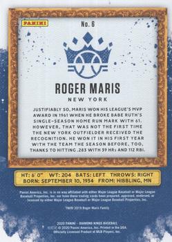 2020 Panini Diamond Kings - Artist's Proof Blue #6 Roger Maris Back