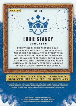 2020 Panini Diamond Kings - Artist's Proof Blue #30 Eddie Stanky Back