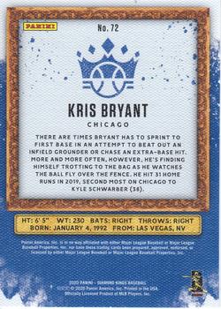 2020 Panini Diamond Kings - Artist's Proof Blue #72 Kris Bryant Back