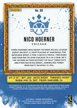 2020 Panini Diamond Kings - Artist's Proof Blue #90 Nico Hoerner Back