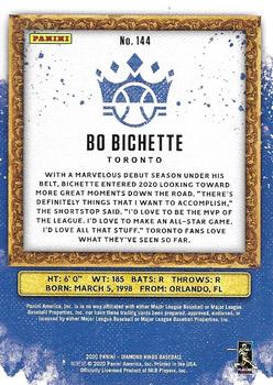 2020 Panini Diamond Kings - Artist's Proof Blue #144 Bo Bichette Back