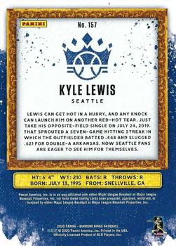 2020 Panini Diamond Kings - Artist's Proof Blue #157 Kyle Lewis Back