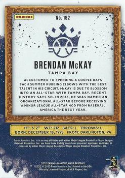 2020 Panini Diamond Kings - Artist's Proof Blue #162 Brendan McKay Back