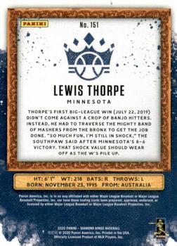 2020 Panini Diamond Kings - Artist's Proof Gold #151 Lewis Thorpe Back