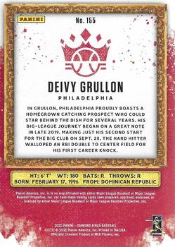 2020 Panini Diamond Kings - Artist's Proof Gold #155 Deivy Grullon Back