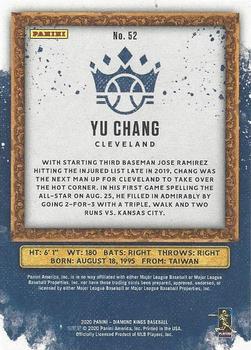 2020 Panini Diamond Kings - Litho Proof #52 Yu Chang Back