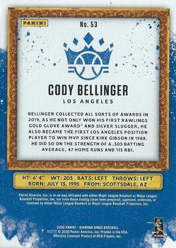 2020 Panini Diamond Kings - Framed Blue #53 Cody Bellinger Back