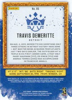 2020 Panini Diamond Kings - Framed Blue #85 Travis Demeritte Back