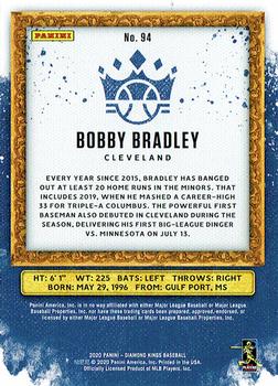 2020 Panini Diamond Kings - Framed Blue #94 Bobby Bradley Back