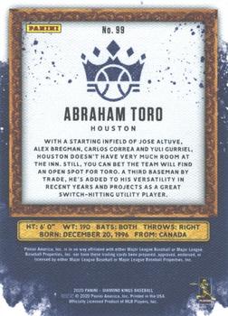2020 Panini Diamond Kings - Framed Blue #99 Abraham Toro Back