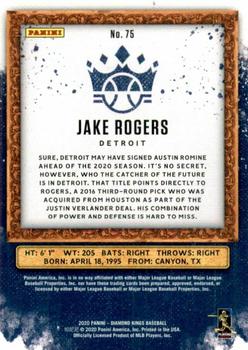 2020 Panini Diamond Kings - Framed Gray #75 Jake Rogers Back