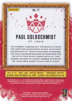 2020 Panini Diamond Kings - Framed Gray #77 Paul Goldschmidt Back