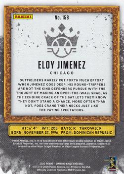 2020 Panini Diamond Kings - Framed Gray #158 Eloy Jimenez Back