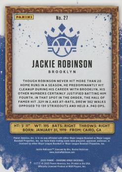 2020 Panini Diamond Kings - Framed Plum #27 Jackie Robinson Back