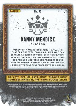 2020 Panini Diamond Kings - Framed Plum #70 Danny Mendick Back