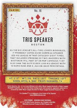 2020 Panini Diamond Kings - Framed Red #16 Tris Speaker Back