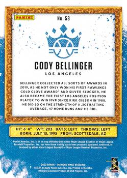 2020 Panini Diamond Kings - Framed Red #53 Cody Bellinger Back