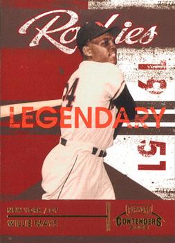 2008 Playoff Contenders - Legendary Rookies #1 Willie Mays Front