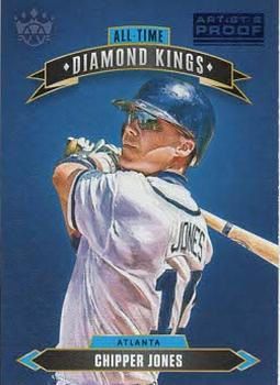 2020 Panini Diamond Kings - All-Time Diamond Kings Artist's Proof Blue #ATDK-21 Chipper Jones Front