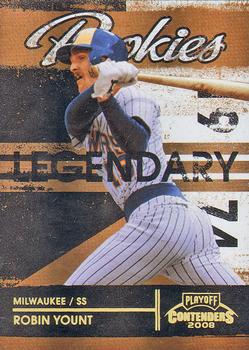 2008 Playoff Contenders - Legendary Rookies Black #5 Robin Yount Front