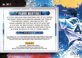 2020 Panini Diamond Kings - In The Zone #INT-7 Pedro Martinez Back