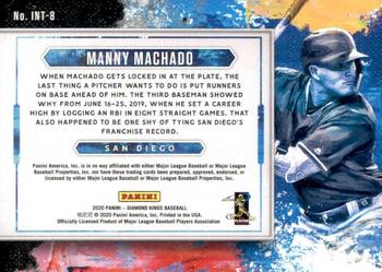 2020 Panini Diamond Kings - In The Zone #INT-8 Manny Machado Back