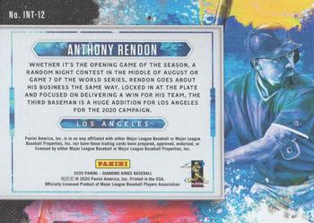 2020 Panini Diamond Kings - In The Zone #INT-12 Anthony Rendon Back