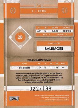 2008 Playoff Contenders - Playoff Ticket #34 L.J. Hoes Back