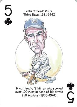 2008 Hero Decks New York Yankees Baseball Heroes Playing Cards (4th Edition) #5♣ Robert 
