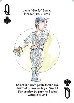 2008 Hero Decks New York Yankees Baseball Heroes Playing Cards (4th Edition) #Q♣ Lefty 