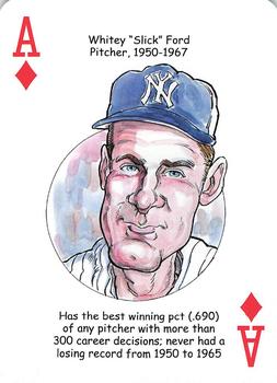 2008 Hero Decks New York Yankees Baseball Heroes Playing Cards (4th Edition) #A♦ Whitey 