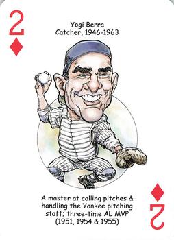 2008 Hero Decks New York Yankees Baseball Heroes Playing Cards (4th Edition) #2♦ Yogi Berra Front