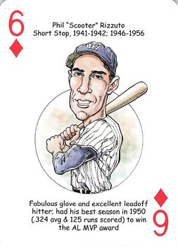 2008 Hero Decks New York Yankees Baseball Heroes Playing Cards (4th Edition) #6♦ Phil 