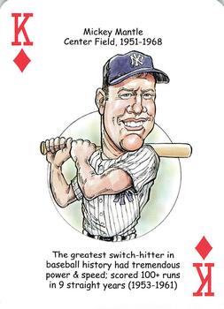 2008 Hero Decks New York Yankees Baseball Heroes Playing Cards (4th Edition) #K♦ Mickey Mantle Front