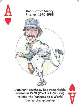 2008 Hero Decks New York Yankees Baseball Heroes Playing Cards (4th Edition) #A♥ Ron 