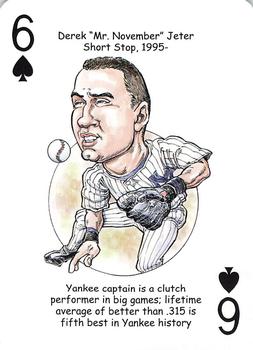 2008 Hero Decks New York Yankees Baseball Heroes Playing Cards (4th Edition) #6♠ Derek 
