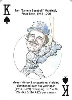 2008 Hero Decks New York Yankees Baseball Heroes Playing Cards (4th Edition) #K♠ Don 