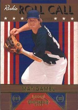 2008 Playoff Contenders - Rookie Roll Call #1 Mat Gamel Front